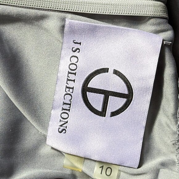 JS Collection Women's Dress Color Gray Size 10 - Picture 7 of 7